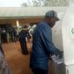 Samuel Ortom, governor of Benue, casting his vote