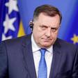 Chairman of the Presidency of Bosnia and Herzegovina Milorad Dodik, pictured in March, accuses the country's Muslim community and the wider world of propagating a "myth" in viewing the 1995 killings in Srebrenica as genocide