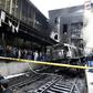 The train crash sparked a major fire at Cairo's Ramses station
