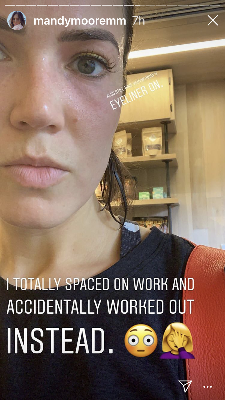 Mandy Moore Just Posted A No-Makeup Selfie