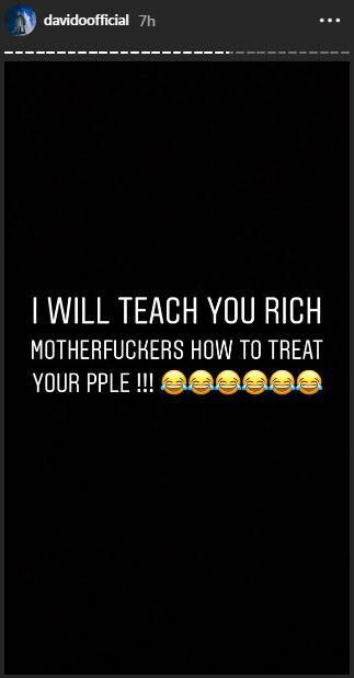 Davido wants you all to know how to treat people who close to you [Instagram/DavidoOfficial]