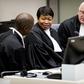 The US visa of ICC chief prosecutor Fatou Bensouda (C) was revoked over a possible probe involving American soldiers' actions since 2003 in the bloody Afghan conflict