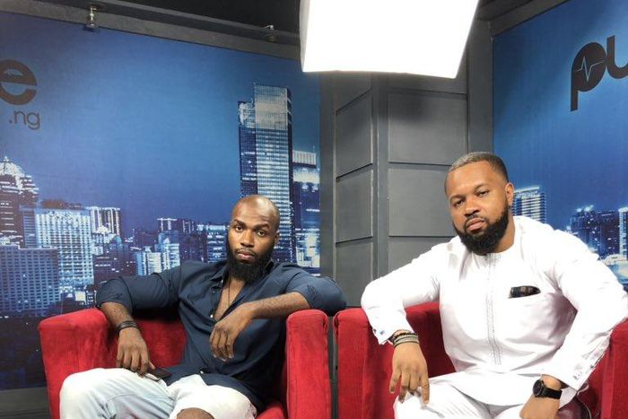 Rae Slick and Teeto during an interview at the Pulse studios [Twitter/Teeto]