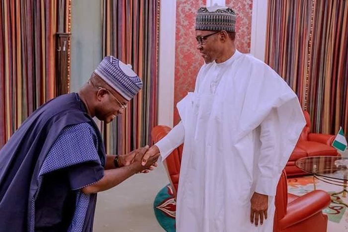 President Muhammadu Buhari and Kogi state Governor Yahaya Bello