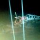 A small aircraft was damaged at Jayapura airport in the flooding