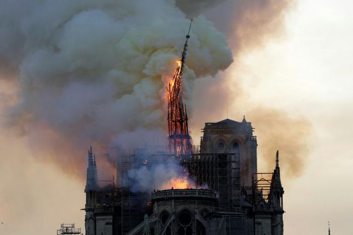 Fire struck Notre-Dame on Monday afternoon and destroyed the steeple within hours