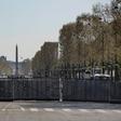 The Champs Elysees in Paris was off-limits following violence there a week earlier