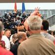 The demonstrations that erupted on April 27, 2017 saw around 100 nationalist protesters storm the Skopje assembly