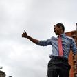 Juan Guaido, pictured here during a massive blackout, has embarked on a tour to rally support to oust President Nicolas Maduro