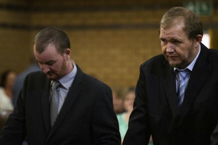 Doorewaard (L) was jailed for at least 18 years and Schutte (R) was jailed for at least 23