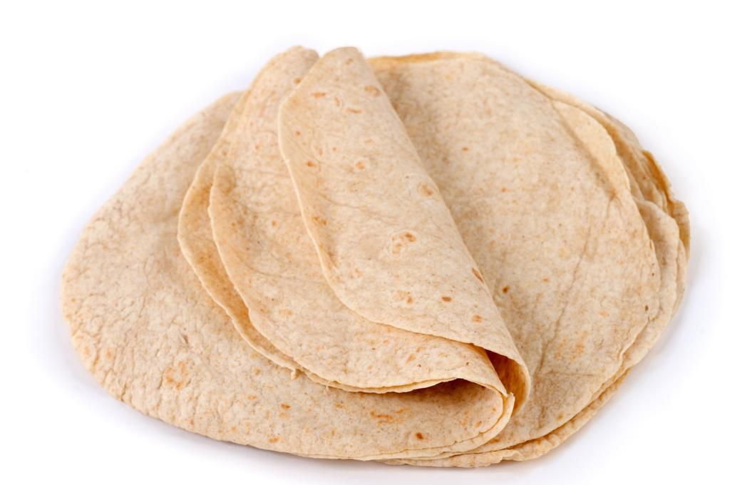 Lot of whole wheat flour mexican tortillas