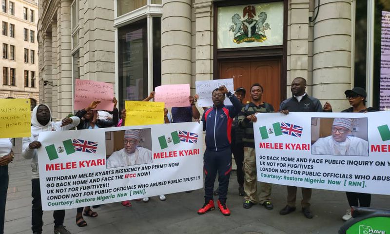 Protest hits London as Nigerians ask Home Office, High Commission to deport Kyari