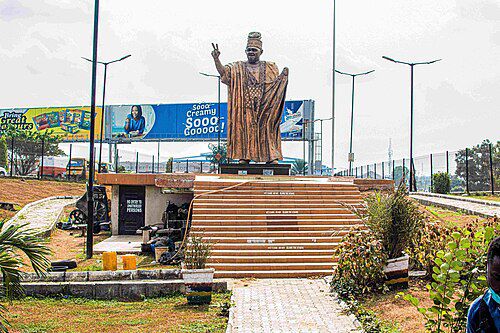 The MKO Abiola Statue erected by the Lagos State government under the administration of former Governor Akinwunmi Ambode