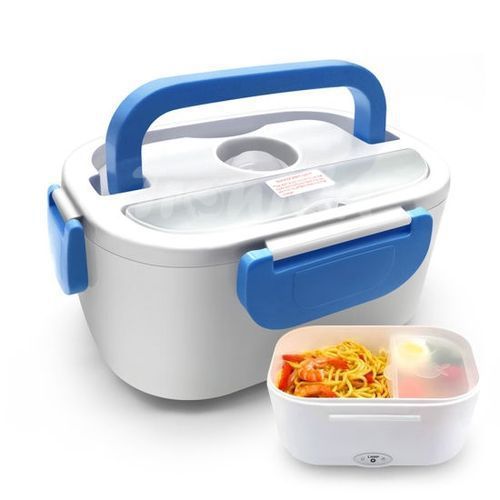 Electric Portable Heating Lunch Box/Food Flask//Blue