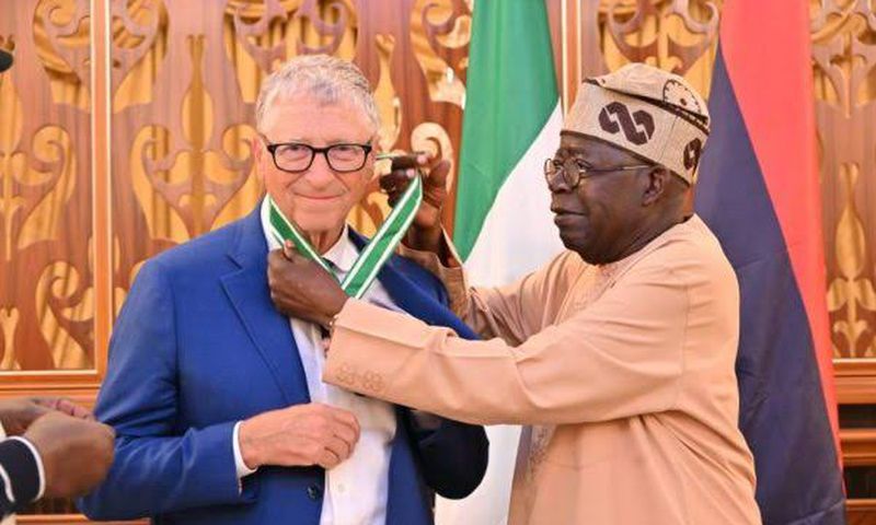 L-R: Bill Gates and President Bola Ahmed Tinubu