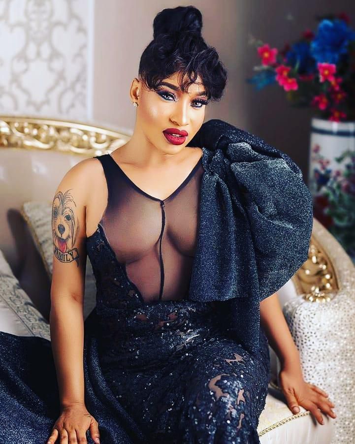 Tonto Dikeh's birthday is coming soon and she will be gifting herself a new pair of boobs [Instagram/TontoDikeh]