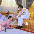 Pictures of the new Queen Suthida prostrating before King Maha Vajiralongkorn were widely used in Thai newspapers