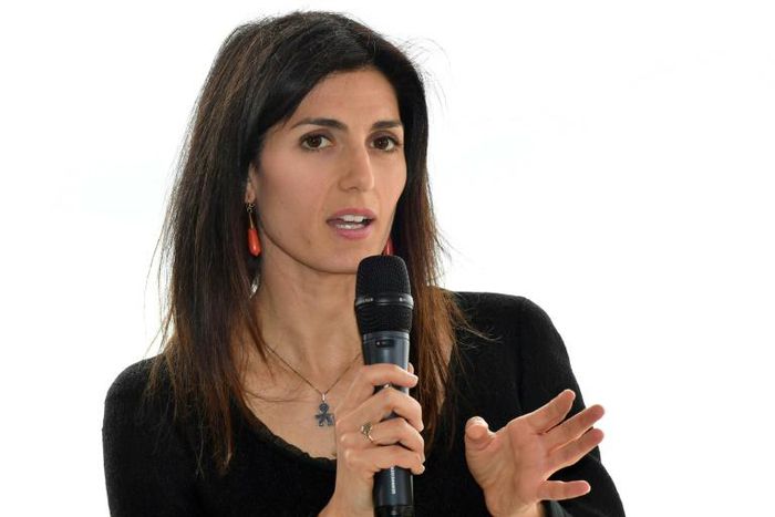 Rome mayor Virginia Raggi (pictured April 11, 2019) said the city is "under attack from criminals that continue to act against citizens" hours after firefighters managed to control a blaze in an eastern suburb