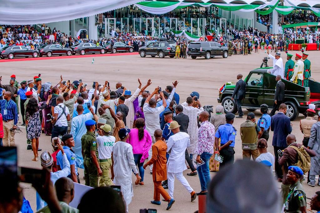 President Muhammadu Buhari is sworn in for a second term in office.