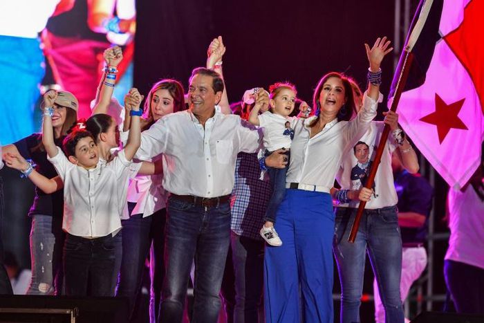 Laurentino "Nito" Cortizo (center) is the favorite to win Panama's presidential election