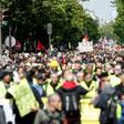 Saturday's demonstration in Paris was called by the militant CGT union