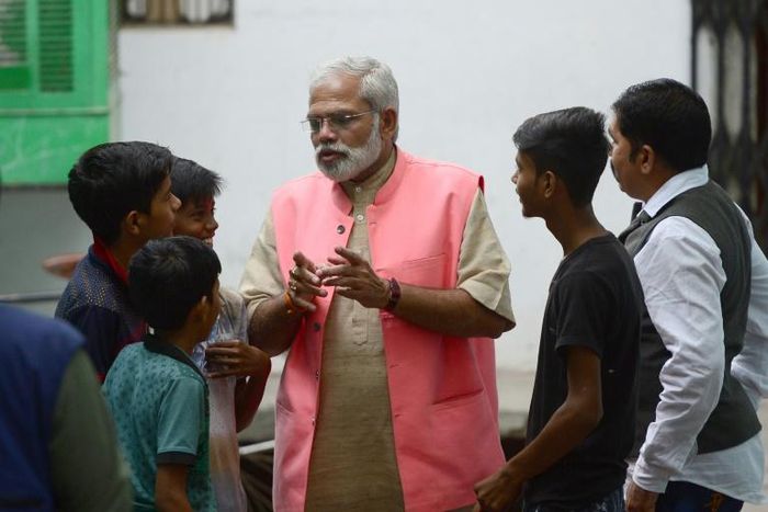 Abhinandan Pathak might walk and talk just like India's current prime minister, Narendra Modi, but he's running against Modi's ruling Bharatiya Janata Party (BJP) in the city of Lucknow, Uttar Pradesh