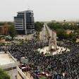 Tens of thousands of people marched in Mali's capital Bamako in April to condemn the government for failing to stop killings and to object to France's military presence