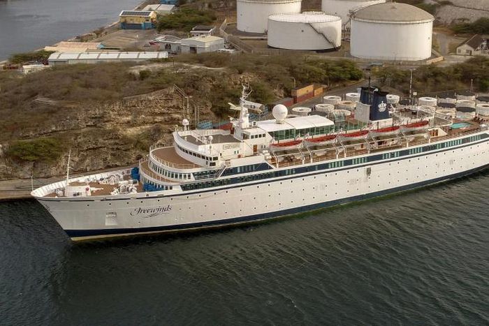 The Freewinds was placed under quarantine in Willemstad upon its arrival from St Lucia