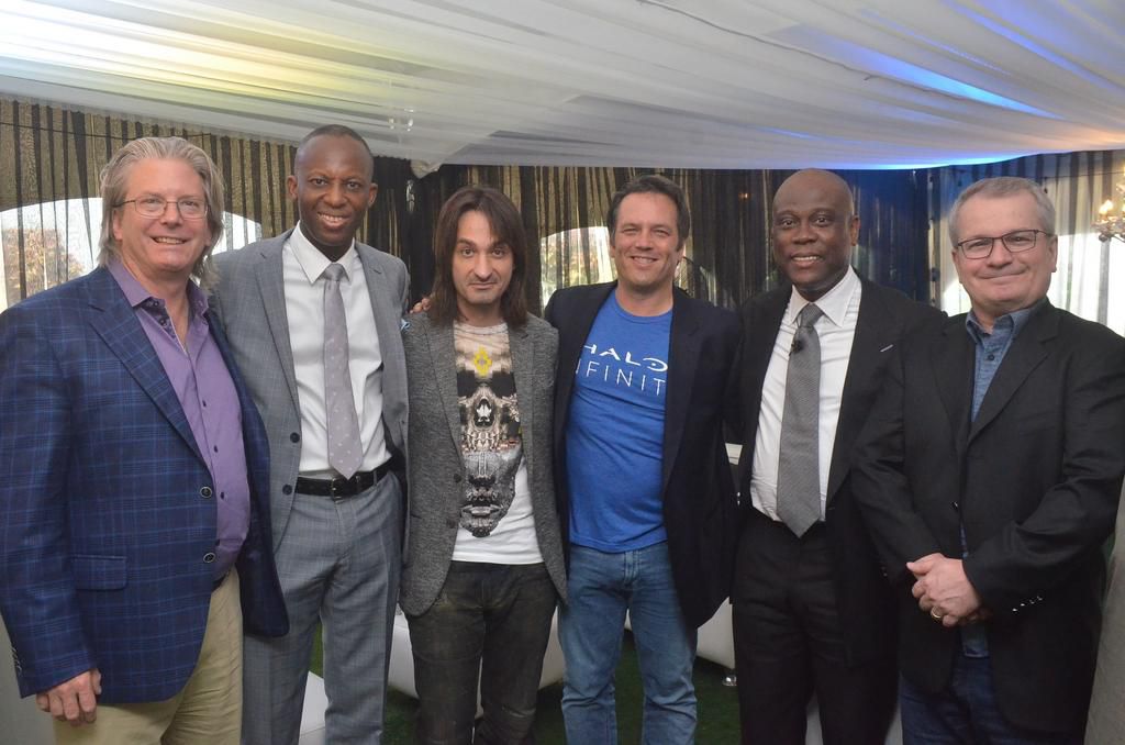 L-R: Henry Sanders, Corporate Vice President, Operating Systems engineering, Microsoft; Ade Bajomo, Executive Director, IT and Operations, Access Bank; Alex Kipman, Executive Vice President, Holo Lens, AI, Microsoft, United States of America; Phil Spen...