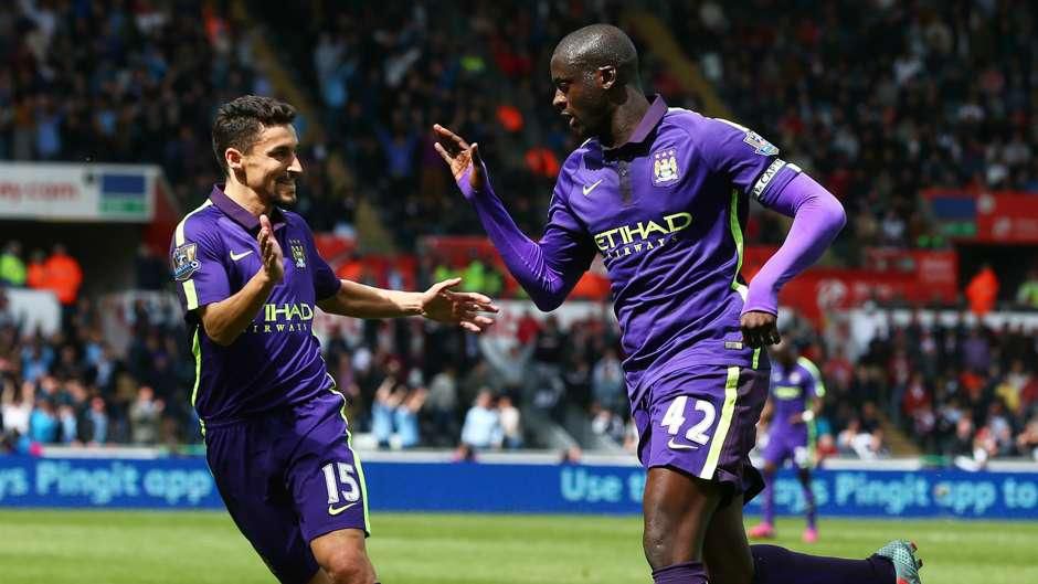 Jesus Navas and Yaya Toure (Getty Images)