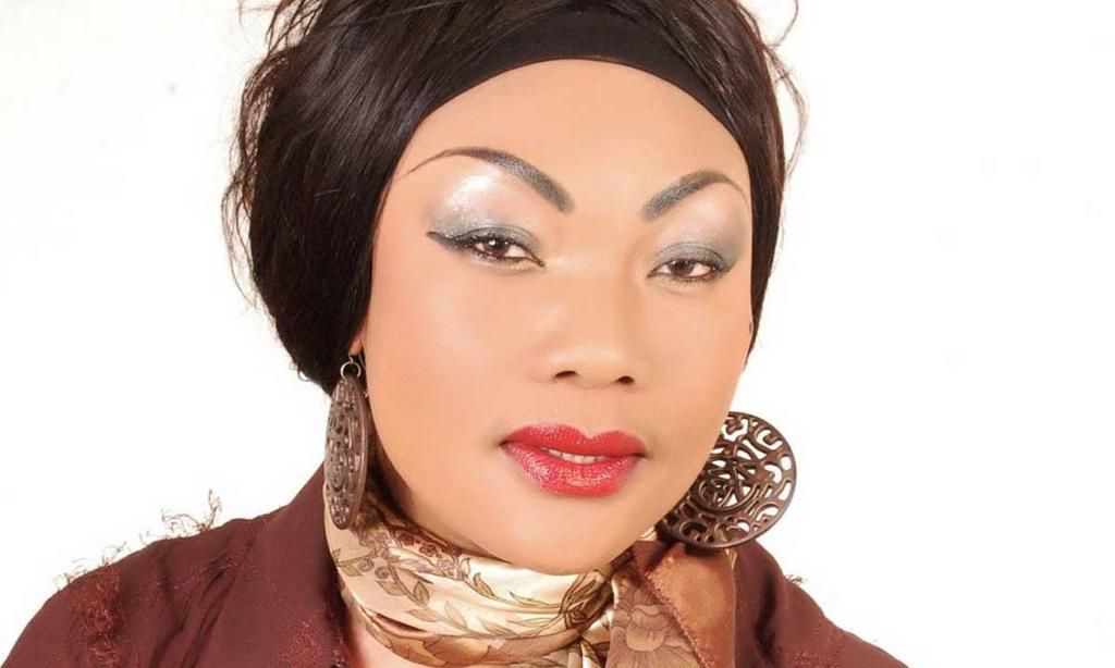 Eucharia Anunobi is a second generation Nigerian film diva - iconic for er unique make-up. (Nigerian Films)