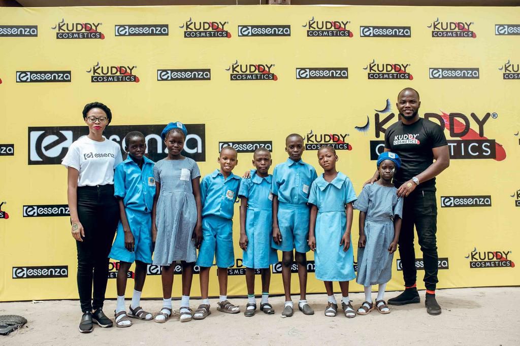 Kuddy cosmetics and Essenza celebrated children’s day with Pupils of Amuwo-Odofin primary school (Kuddy Cosmetics)