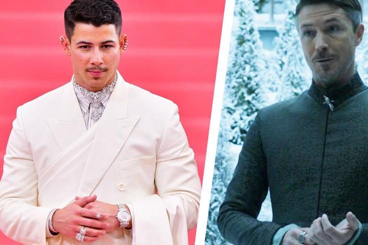 Nick Jonas Looked Like Littlefinger at Met Gala
