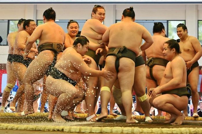The revered sport of sumo is steeped in centuries-old traditions, starting with the sipping of sacred water and the sprinkling of purifying salt before a bout