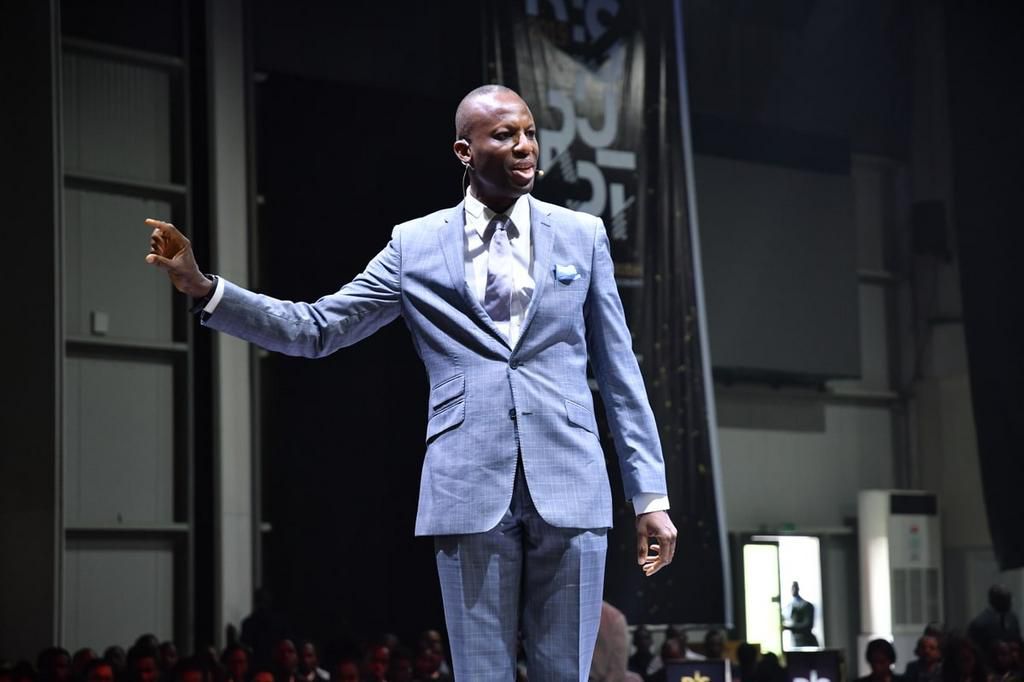 Ade Bajomo; Executive Director, IT & Operations, Access Bank Nigeria giving the welcome address