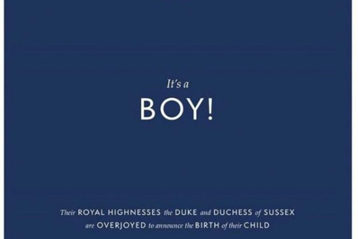 In a modern twist, the royal birth was also announced on Instagram, from the royal couple's official account