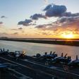 The USS Abraham Lincoln and its carrier group transitting the Suez Canal last week on the way to the Gulf amid rising tensions between Washington and Tehran