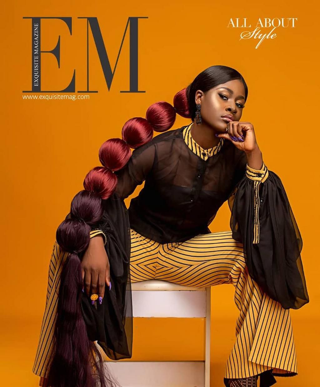 Alex Asogwa of Big Brother Naija fame poses for Exquisite Magazine [Credit: Exquisite Magazine]