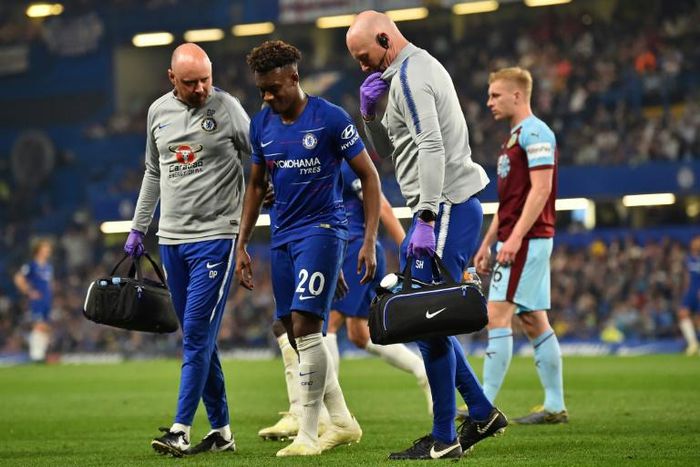 Chelsea's Callum Hudson-Odoi limped off after suffering a serious Achilles injury