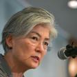 South Korea's Foreign Minister Kang Kyung-wha speaks during a press conference at the Seoul Foreign Correspondents' Club on May 3, 2019