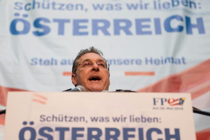 'Protect what we love': Heinz Christian Strache, FPOe chairman and Austrian vice-chancellor insists the term 'population replacement' describes 'a reality that cannot be denied'