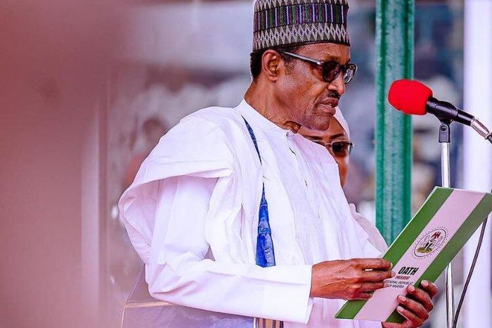 President Muhammadu Buhari is sworn in for a second term in office.