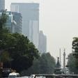 Smog from pollution chokes the skies over Mexico City on May 16