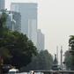 Smog from pollution chokes the skies over Mexico City on May 16