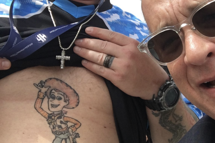Tom Hanks Loved This Guy's Toy Story Belly Tattoo