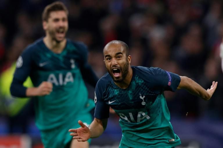 Lucas Moura scored a hat-trick as Tottenham beat Ajax on away goals to reach the Champions League final