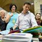 Newly elected Ukrainian President Volodymyr Zelensky at a book fair in Kiev tells AFP that his new job "has been a bit of a shock, there's a lot of work"