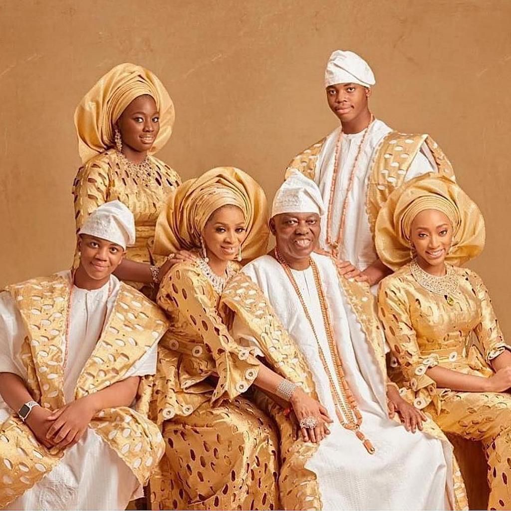 Chief Rasak Okoya and his wife Shade Okoya celebrated their 20th wedding anniversary recently and they are blessed with four children [TopNigeriaSocialites]