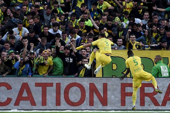 A brace from nantes Diego Carlos (C) meant Parios Saint-Germain failed to clinch the Ligue 1 title for the third match running