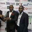 L-R: Marketing Manager, Spectranet 4G LTE, Samson Akejelu; and Head, Digital Marketing & Social Media Strategy, Muyiwa Faseluka receiving the best 4G LTE provider award from Director-General, Delta State Innovation Hub, Chris Uwaje at the event.